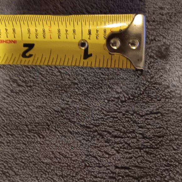 7 pc Gray Shower Curtain Set, Rings,  Magnetic Liner 2 rugs set - Picture 13 of 14